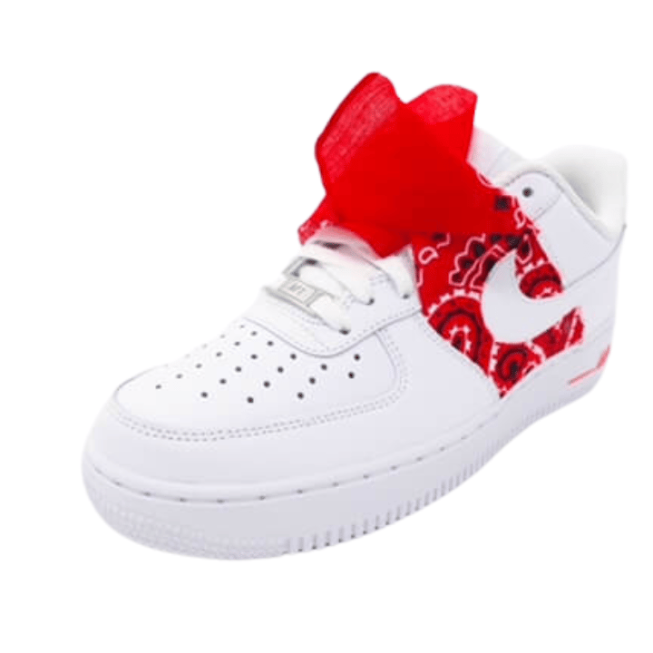 Custom AF1 'Bandana Red'