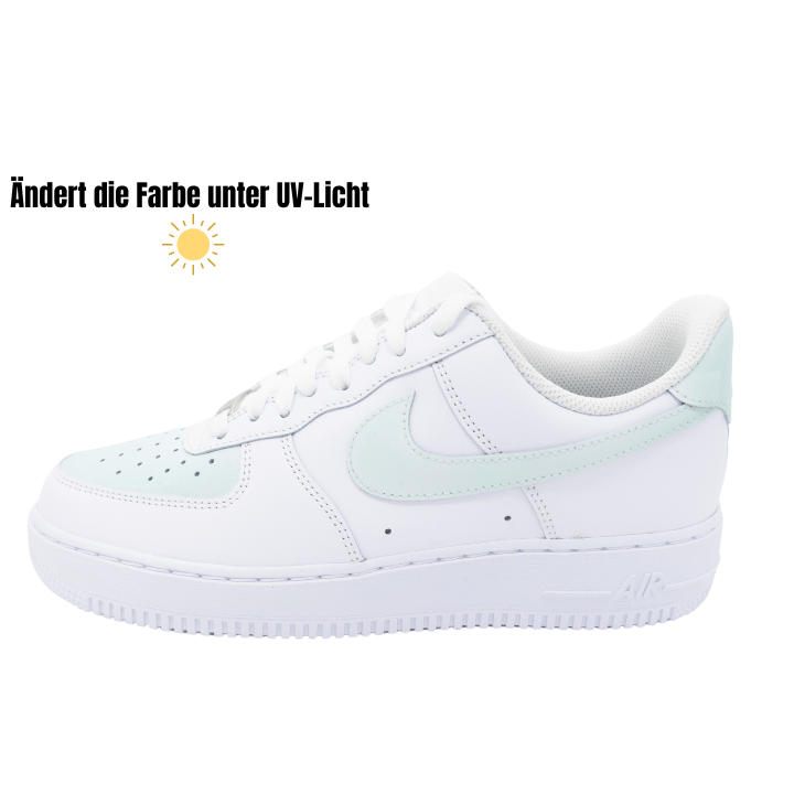 Custom AF1 'Sun Kickz - White to Skyblue'
