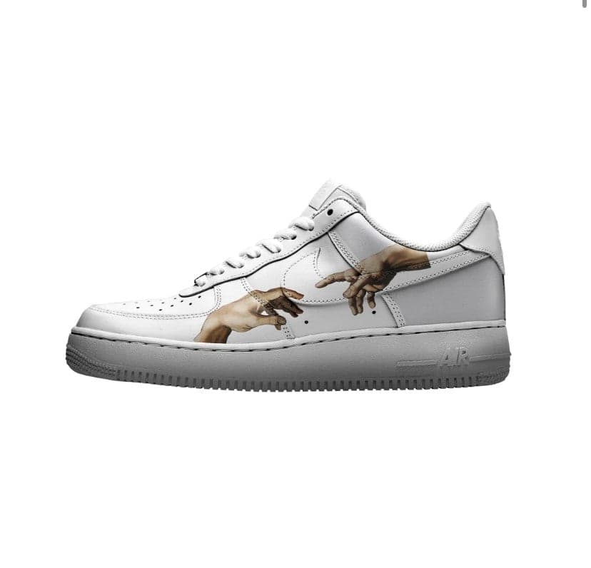 Custom AF1 'Touching Hands'