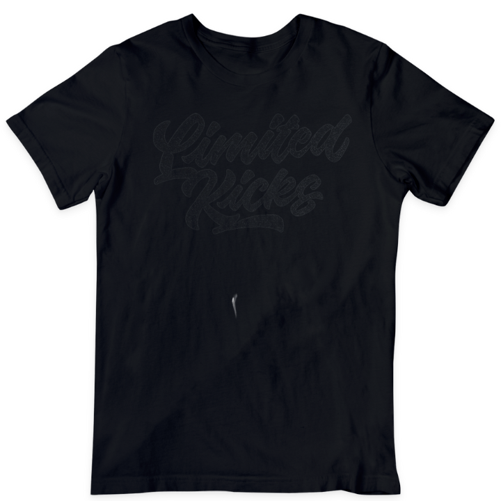 T-Shirt Schwarz Glitzer Schriftzug